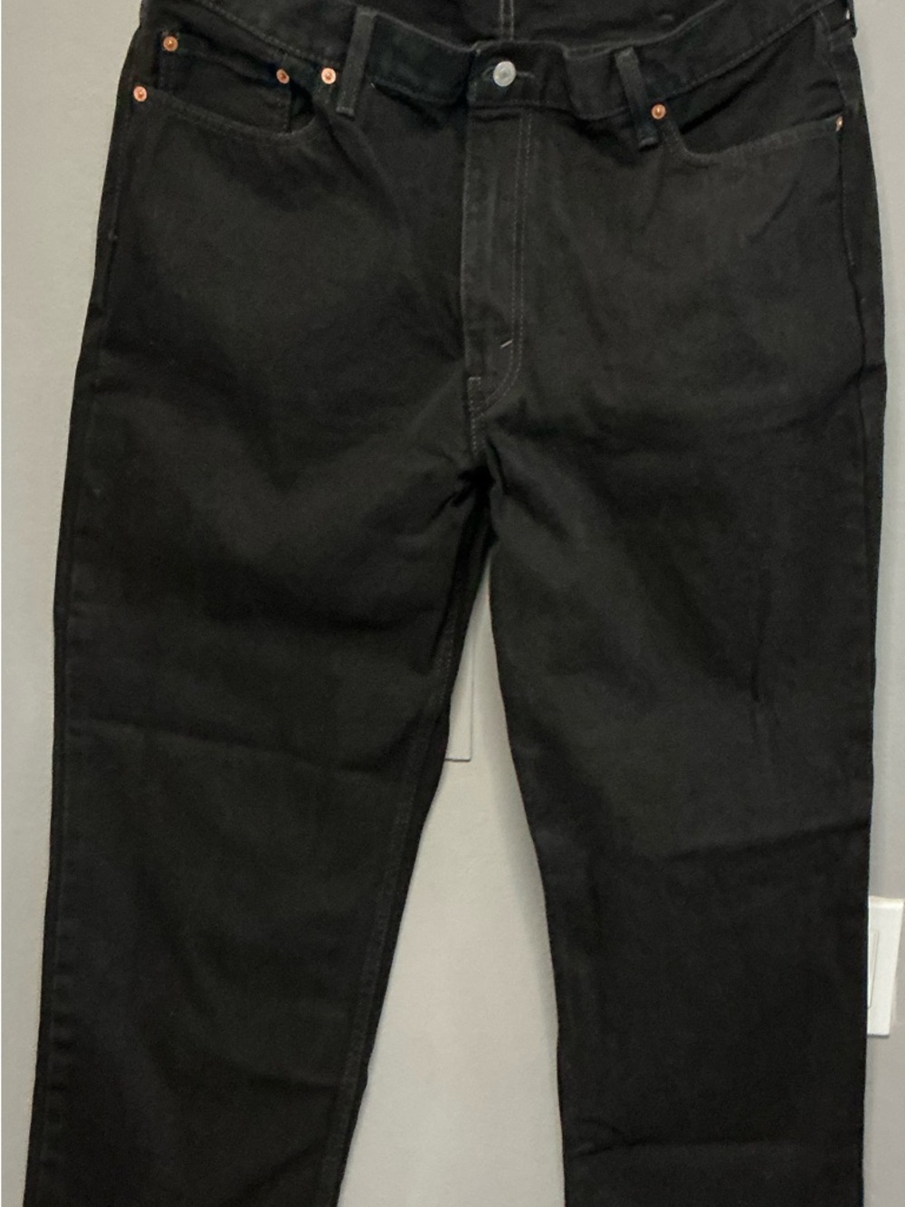 Levi's Black 550 Relaxed Straight Jeans 42x32